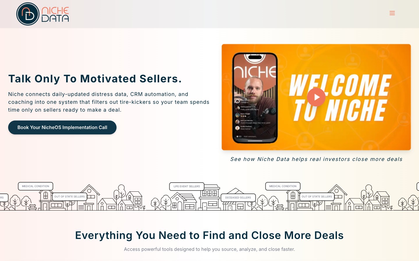 Niche Data — product screenshot